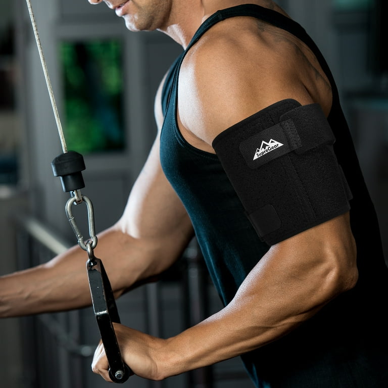 supregear Bicep Tendonitis Brace for Pain Relief Muscle Strains and Inflammation Black S