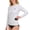 Brilliant White, variant on Women's Long Sleeve Rash Guard, Sun Shirt with Pocket, UPF 50+
