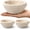 Round, variant on 2 Pack Mini Bread Proofing Baskets with Liners Banneton Baskets Dough Proofing Bowls for Sourdough Bread Baking Supplies(Round)