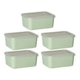 thumbnail image 2 of Youkk Stackable Storage Containers - Retain Freshness Stackable Easy Organization Odorless Food Container Green 5 pcs, 2 of 6