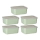 thumbnail image 2 of Recipiente hermético para alimentos Matsuzay tapa hermética Verde 5 piezas, 2 of 6