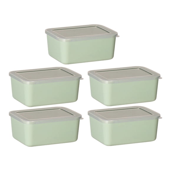 Wosthever Contenedor de alimentos apto para microondas - Fácil de ubicar Apilable apto para microondas Grado alimenticio Verde 5 piezas Type3 NO3