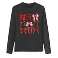 thumbnail image 5 of BLTIBY Valentine Shirts for Women Love Heart Printed Sweater Fashion Casual Crewneck Long Sleeve Pullover Sweatshirts Blouse Valentines the Day Tops Dark Gray 2 M, 5 of 5