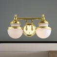 thumbnail image 2 of 5712-02 Livex Lighting Oldwick - 2 Light Bath Vanity in Modern Style - 15 Inches wide by 8.25 Inches high-Polished Brass Finish, 2 of 13