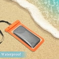 thumbnail image 2 of Unique Bargains 2 Pcs Mobile Waterproof Bag Orange Universal Waterproof Case Compatible for Phone 4.53"x8.27", 2 of 6