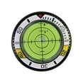 thumbnail image 1 of LOVIVER Golf Ball Marker Ball Position Marker Round Bubble Level Golf Putting Green Read Yellow White, 1 of 8