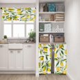 thumbnail image 2 of Lemon Fruits Kitchen Curtains Flower Leaves Window Curtains and Valances Set 36 Inch, Summer Tropical Short Tier Curtain for Kitchen, Fruit Background Small Kitchen Decor, 2 of 5