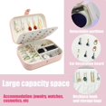 thumbnail image 4 of czcpp-Monogram Letter Initial Jewelry Box, Travel Jewelry Organizer Cases with Double Layer Personalized Gifts for Women‘s Necklace Earrings Rings Jewelry Holder Organizer (H), 4 of 4
