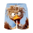 thumbnail image 2 of Xdegoge Funny 3D Animal Print Swim Trunks for Men Quick Drying Board Shorts Novelty Graphic Beachwear Elastic Waist Drawstring Summer Casual Bathing Suits Vacation Shorts, 2 of 5