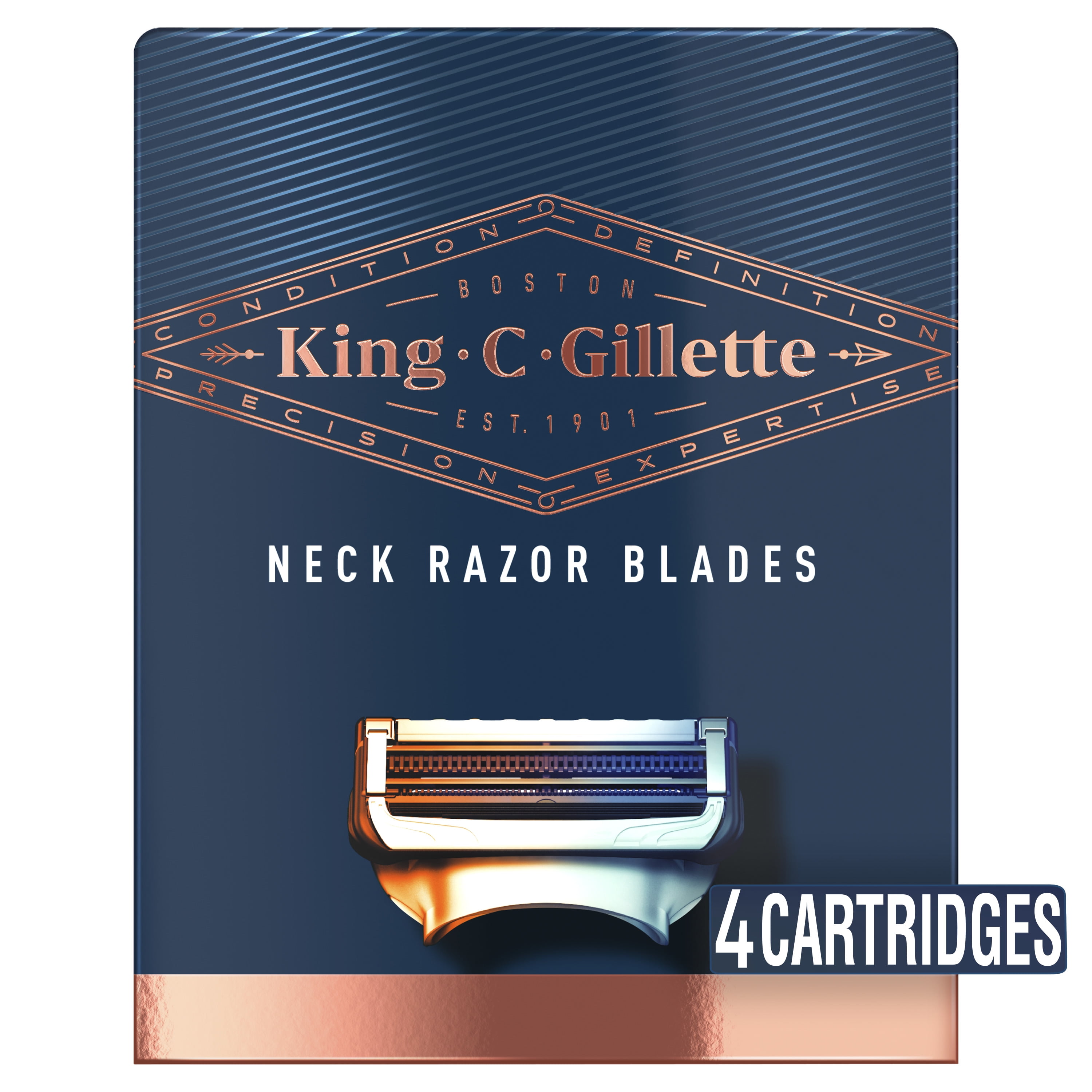 King C Gillette Men's Neck Razor Blades, Pack of 4 in Nepal at NPR 4645 ...