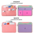 thumbnail image 4 of LLAYOO Laptop Sleeve Carrying Case Compatible with 2022 2021 16 Inch MacBook Pro A2485 M1 Briefcase with Hidden Handle Multiple Pocket Protective Padded Polyester Waterproof Computer Bag, Pink, 4 of 7