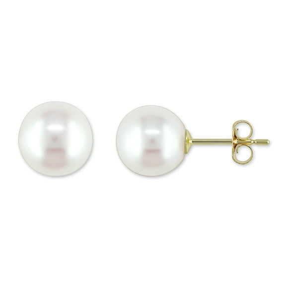 Everly Women's Cultured Pearl 10k Yellow Gold Earrings
