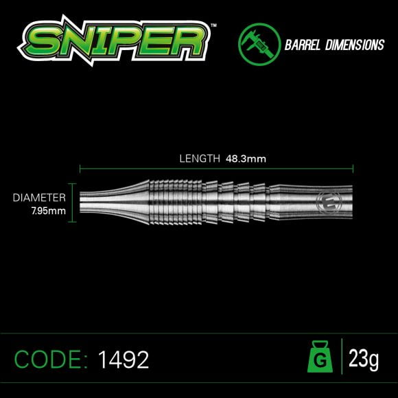 Sniper 23 gram 90% Tungsten alloy