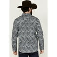 thumbnail image 4 of Moonshine Spirit Men's Crossing Paisley Print Long Sleeve Pearl Snap Western Navy X-Large, 4 of 4