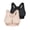 Black+Beige, variant on Women's Zip Front Closure Sports Bra - Seamless Wirefree Post Surgery Zipper Padded Racerback Workout Gym Yoga Bras
