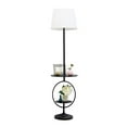 thumbnail image 5 of Elegant Designs Table de Chevet Table d'Appoint Double Étagère Lampe de Sol Décorative, Noir, 5 of 5