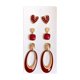 thumbnail image 2 of 3 Pairs Of Women's Earrings Silvers Needle Earring Set Women's Thick And Lightweight Earrings Women's Jewelry Gift, 2 of 6