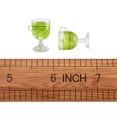 thumbnail image 3 of U8MO 10pcs YellowGreen Polymer Clay Resin Cup Pendants Wine Glass Charms 18~18.5mm, 3 of 8