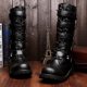 thumbnail image 1 of Botas altas de gran tamaño para hombre, estilo Martin, botas de cuero Crazy Horse para hombre, botas altas británicas, 1 of 6