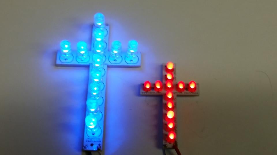 Flitwick Church Cross LED Sign