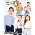 thumbnail image 2 of Kids Boy Belt Magnetic Belts Adjustable Elastic Belt Magnetic Buckle for Boys Girls(4 PCS), 2 of 13