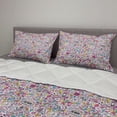thumbnail image 2 of Cartoon Comforter & Sham Bedding Set, Groovy Pastel Hand Drawn Music Keyboard Sound Speakers Creative Rainbow Themed, 3 pcs Duvet Set Microfiber Filling Quilt, 5 Sizes, Multicolor, by Ambesonne, 2 of 4