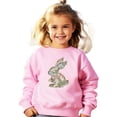 thumbnail image 6 of Ink-Printed Camo Bunny Easter Sweatshirt for Women Teens Girls Spring Pullover Pink Sweatshirt 5-6, 6 of 8