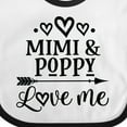 thumbnail image 4 of Inktastic Mimi and Poppy Love Me Boys or Girls Baby Bib, 4 of 4