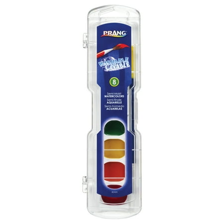 UPC: 0072067805256 | Prang Washable Watercolor Set Assorted Colors w/ Brush 8 Ct
