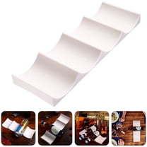 LOLIPPYY 2-Pack White PP Bottle Storage Rack for Horizontal Stacking and Display, Organizer for Kitchen or Pantry