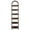 Rustic Brown, variant on Barara King Bookshelf, Bookcase, Display Standing Shelf,6-Tier Bookshelf, 78.7" Narrow Bookcase Arched Display Shelf,Black