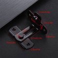 thumbnail image 3 of relayinert 2pack/lot Stainless Lock Latch Round And Smooth Without Burrs Beautiful Right angled large, 3 of 6
