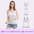 thumbnail image 3 of Women's Plus-Size Camisole Plus Size Tank Top with Built in Bra Adjustable Strap Padded Tanks for Women, 3 of 7
