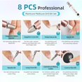thumbnail image 2 of JODSONE Juego de manicura y pedicura profesional con 7 brocas de repuesto, pantalla LED de 15 velocidades, multifuncional, recarga, 2 of 8