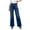 Z2-Blue, variant on YDFCWXW Womens Floral Daisy Embroidered Mid Rise Bell Bottom Flare Frayed Hem Jeans Light Blue, 3XL