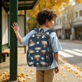 thumbnail image 6 of Highland Cow and Flower Print 17" School Backpacks for Teens,Waterproof Oxford Fabric,S-Shape Padded Straps for School,Travel,Hiking,Camping, 6 of 6