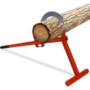 FEBTECH Timber Jack 48" - Powder Coated Carbon Steel Log Lifter Tool with Rubber Grip & Adjustable Hook - Logging Tools and Equipment for Wood Workers, Sawyers, Loggers & Firewood Enthusiasts