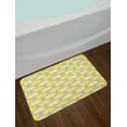 thumbnail image 2 of Ethnic Bath Mat, Oriental Flowers Motif on Watercolor Backdrop Abstract Floral Ornaments, Plush Bathroom Decor Mat with Non Slip Backing, 29.5" X 17.5", Pastel Yellow Dark Grey, by Ambesonne, 2 of 2