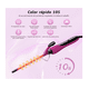 thumbnail image 3 of "Tenaza Rizadora De Cabello De Cerámica De 9mm C/pantalla Lcd Temperatura 100-220  LAB.G morada ", 3 of 5