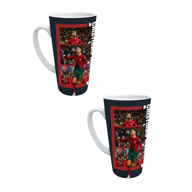 Duo de Tazas de cerámica 502 ml diseño CR7 Portugal TINK
