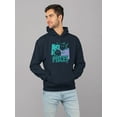 thumbnail image 2 of Pisces Zodiac Graphic - Twin Fish Retro Art Design Men's Hoodie, 2 of 4