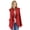 Red, variant on Women's Sleeveless Pleated Open Front Fleece Vest Cardigan with Pockets