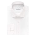 thumbnail image 3 of Camisa Calvin Klein, corte regular, antihierro, en espiga, blanca, 3 of 5