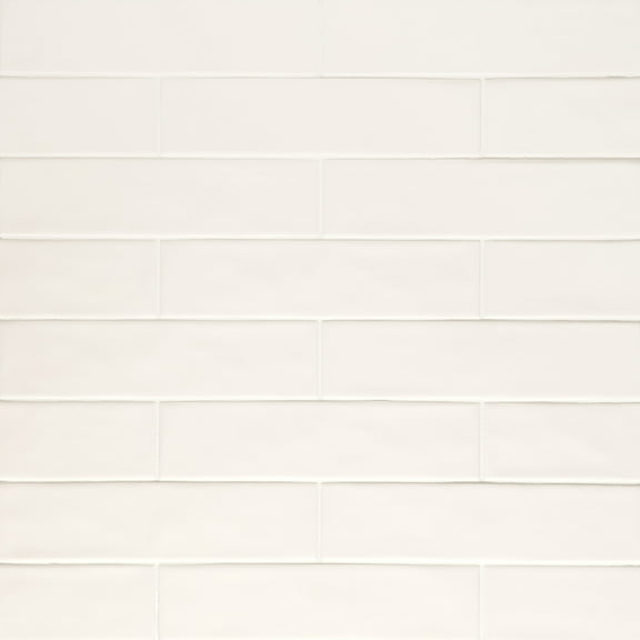 Bedrosians Clara Rectangle Matte Porcelain Tile 3 x 11, Ivory (6.35 sq. ft./Case)