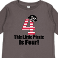 thumbnail image 4 of Inktastic Pirate 4th Birthday Party Boys or Girls Long Sleeve Toddler T-Shirt, 4 of 5
