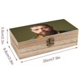 thumbnail image 2 of Posty Austin / Post Malone Caja Organizadora de Madera Rústica - Caja Decorativa Multifuncional para Escritorio, Hogar, Oficina, Joyas y Manualidades, 2 of 6