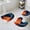 Blue, variant on Navy Blue Burnt Orange Bath Mat 3 Piece Bathroom Rug Set, Boho Art Modern Geometric Non Slip Bath Rug Contour Mat and Toilet Lid Cover, Absorbent Shower Mats Soft Bath Rugs and Mats Sets