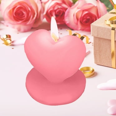 Valentine's Day Candles, Heart Candle, Valentine's Day Heart Standing Modeling Aromatherapy Candles Gift Ideas for Girlfriend Ornaments Heart Shaped Candle