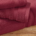 thumbnail image 4 of Mainstays Performance Cotton 6-Piece Bath Towel Set, Super Soft Quick Dry Fade Resistant, Solid Red, 4 of 6