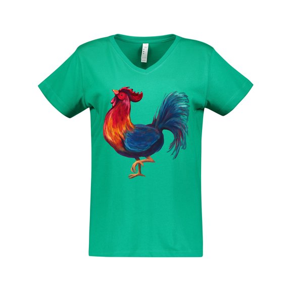 Inktastic Year of the Rooster Women's V-Neck T-Shirt